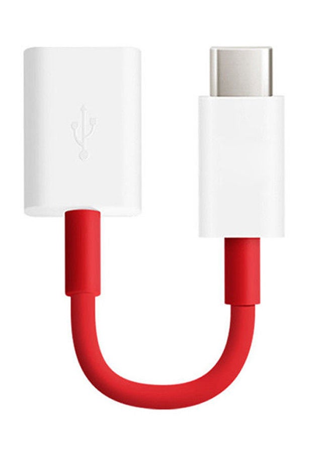NIBEMINENT Type-C Data Sync OTG Adapter For Red/White - Image 1