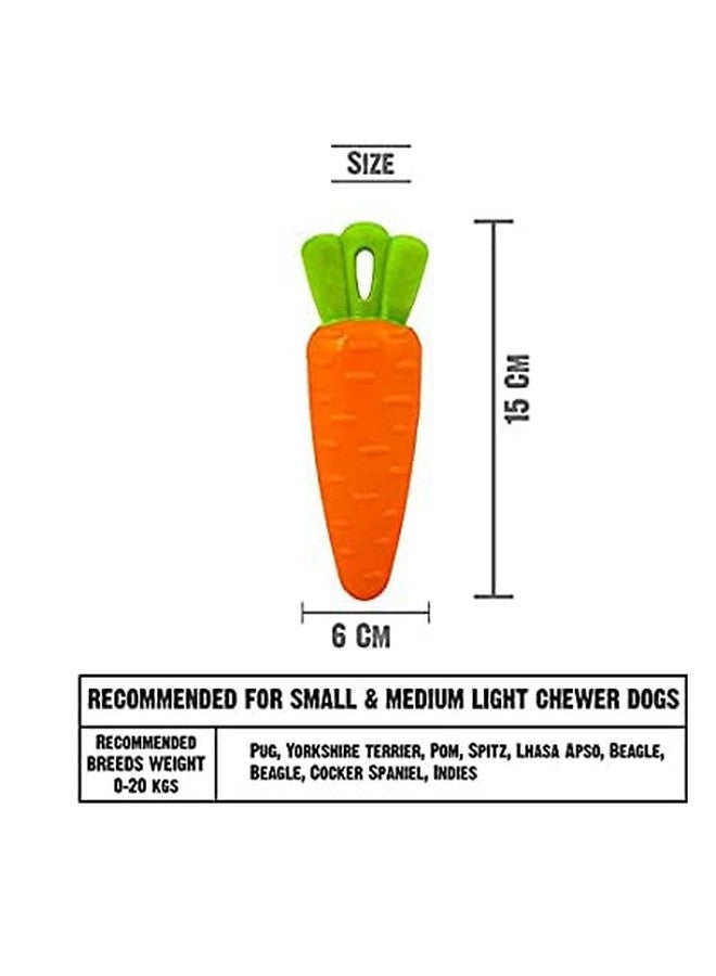Veggie Series Carrot Squeaky Chew Toys For Dogs & Puppies | Small & Medium Breeds - Image 4