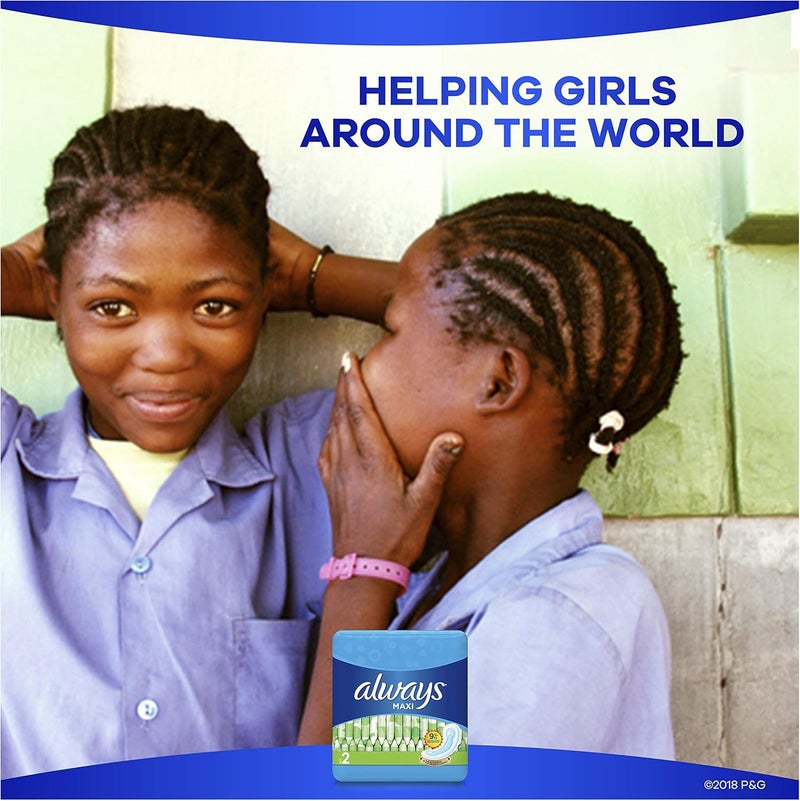 Always Maxi Unscented Pads without Wings, Long/Super, 22 Count - Image 2