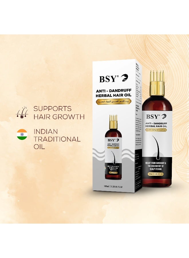 BSY Anti-Dandruff Herbal Hair Oil – 100 Ml - Image 4