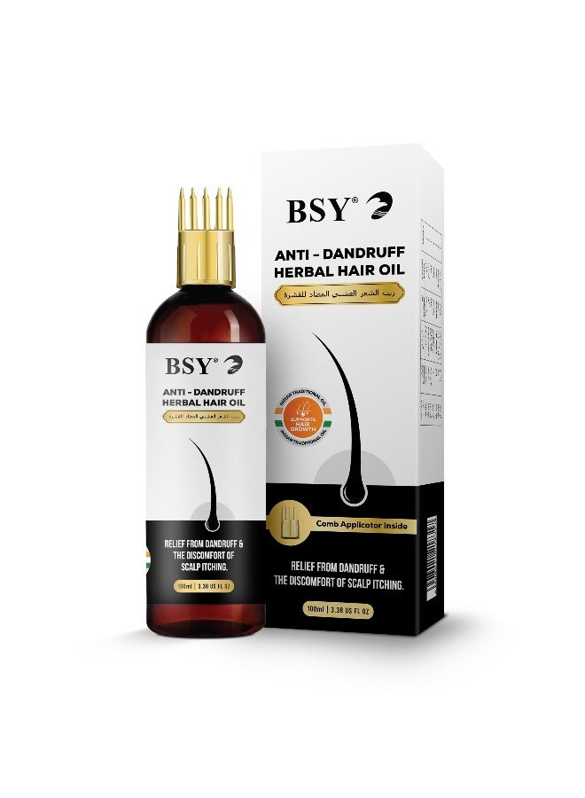 BSY Anti-Dandruff Herbal Hair Oil – 100 Ml - Image 1