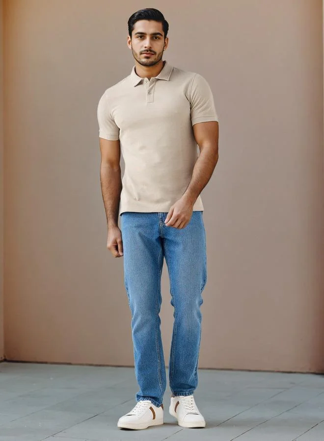 سبلاش فيڤ تيشيرت بولو بنقوش