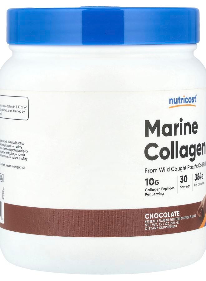 Nutricost Marine Collagen Chocolate 13.7 oz (384 g) - Image 2