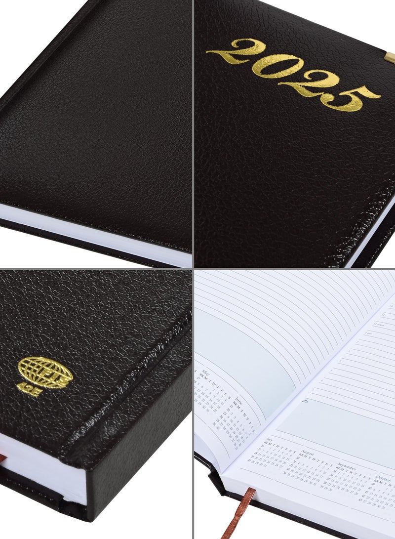 FIS A4 Diary 2025 English (Golden Corners) Chocolate - FSDI42E25CH - Image 3