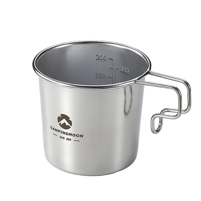 Campingmoon S190 Outdoor Stainless Steel 210ml Sierra Cup Picnic Tableware Portable Barbecue Hiking Camping Cup Picnic Cookware - Image 1