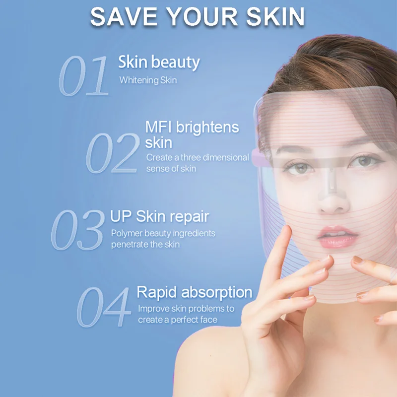 ErthSkin London  LED Mask 7 color options for Women | Best Price UAE