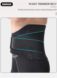 DUNISO Sports Back Brace for Men and Women - Breathable Waist Lumbar Lower Back Support Belt for Sciatica, Herniated Disc, Scoliosis Back Pain Relief, Heavy lifting, with Dual Adjustable Straps  - Image 5