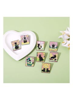 KASTWAVE KASTWAVE Fashion Cartoon Daily Life Decor Enamel Brooch Pins Set for Women's Clothing Decorate,8 Pcs  - Image 2