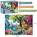 Edsjegn 300 Piece Puzzles for AdultsVintage Lake House Jigsaw Puzzle for Adults Kids ElderlyLarge Piece Tree Puzzle for Kids Age 810 1012Challenging Landscape PuzzleFamily Game Great Gift 205x15in - Image 4