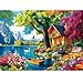 Edsjegn 300 Piece Puzzles for AdultsVintage Lake House Jigsaw Puzzle for Adults Kids ElderlyLarge Piece Tree Puzzle for Kids Age 810 1012Challenging Landscape PuzzleFamily Game Great Gift 205x15in - Image 2