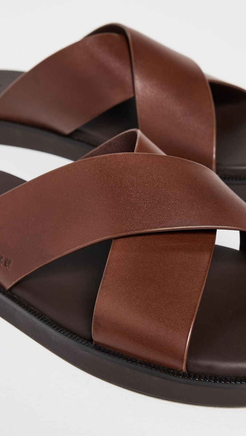 Cole Haan Men's Nantucket Cross Strap Sandal, Woodbury/Java, 7-M US - Image 4