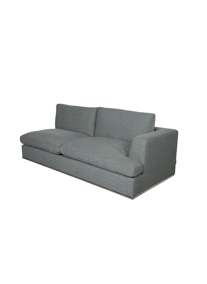 DANUBE HOME Paddington 2 Seater Right Arm Fabric Modular Sofa Modern Design Two Seat Sofas Comfortable Living Room Furniture L 221 x W 103 x H 66 cm Teal Green  - Image 2