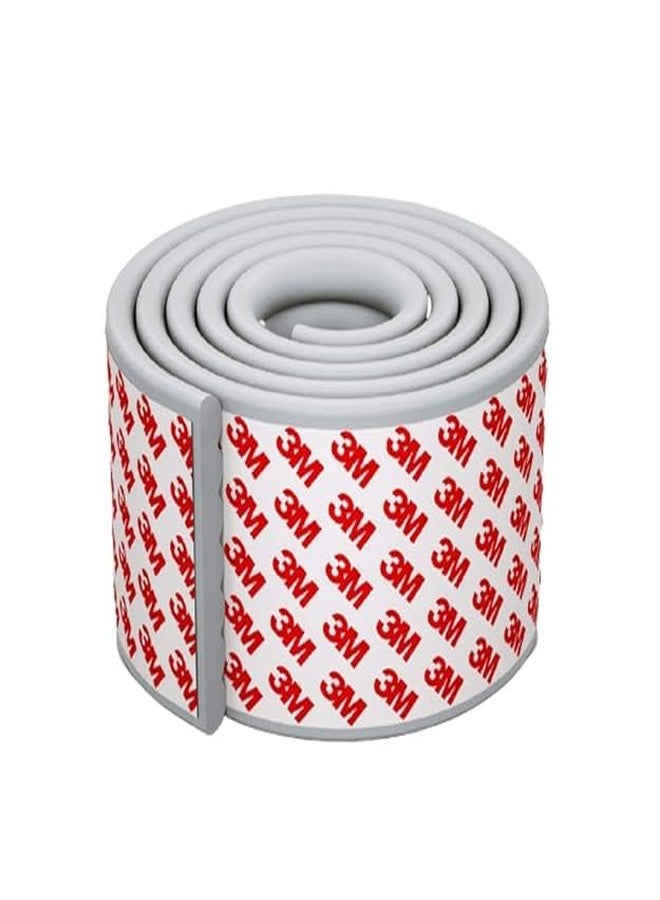 Vortipu Baby Proofing Edge Corner Protector, Soft Rubber Foam Table Bumper Guard with 3M Pre-Taped Extra Large Strip, 6.5ft Heavy-Duty Corner Protection for Baby Safety (Grey) - Image 1