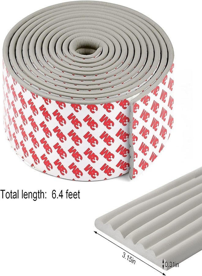 Vortipu Baby Proofing Edge Corner Protector, Soft Rubber Foam Table Bumper Guard with 3M Pre-Taped Extra Large Strip, 6.5ft Heavy-Duty Corner Protection for Baby Safety (Grey) - Image 2