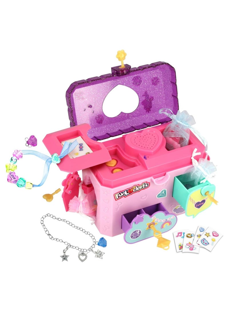 فنلوكتس صندوق مجوهرات سري مع مسجل رسائل صوتية، صندوق مجوهرات للبنات - Image 1