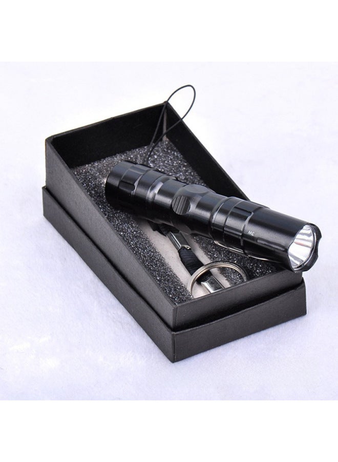 Aluminum Alloy Flashlight LED Small Flashlight Mini Flashlight Outdoor Gift Small Flashlight Logo-Color:Single Red No Word (no Rope Packaging)  - Image 5
