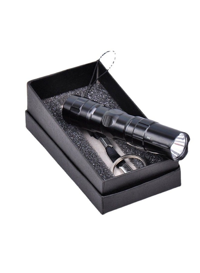 Aluminum Alloy Flashlight LED Small Flashlight Mini Flashlight Outdoor Gift Small Flashlight Logo-Color:Single Red No Word (no Rope Packaging)  - Image 3