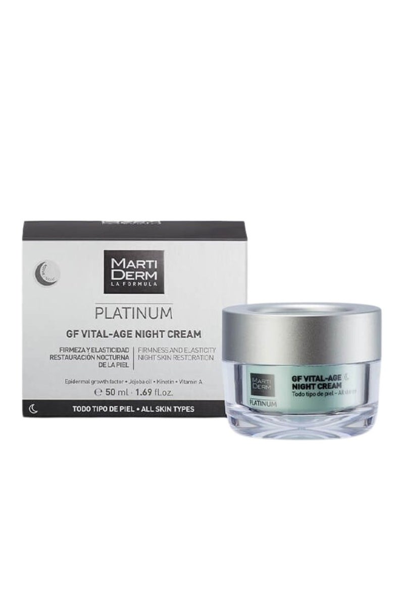 مارتيديرم كريم مارتيديرم بلاتينيوم جي إف فيتال-إيدج الليلي لجميع أنواع البشرة 50 مل - Image 2