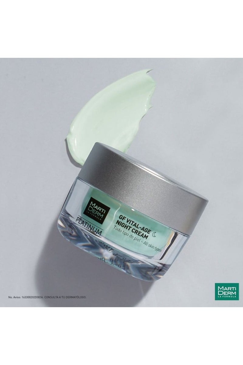 مارتيديرم كريم مارتيديرم بلاتينيوم جي إف فيتال-إيدج الليلي لجميع أنواع البشرة 50 مل - Image 4