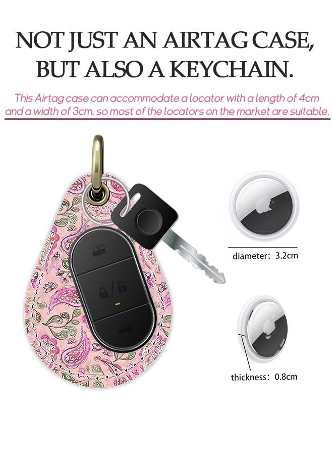 Beyond Leather Case for AirTag, AirTag Protective Case Cover with Keychain Ring, AirTag Holder  - Image 3