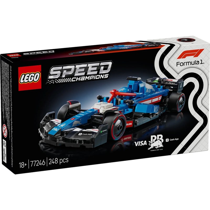 LEGO - Speed Champions Visa Cash App RB VCARB 01 F1 Race Car 248 Pieces - 77246 - Image 1