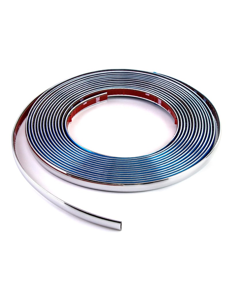 تقليم كروم أوتوماتيكي QWORK بعرض 12 بوصة وطول 26 قدم لزينة السيارة والشاحنة لحماية الأبواب والنوافذ من الخدوش