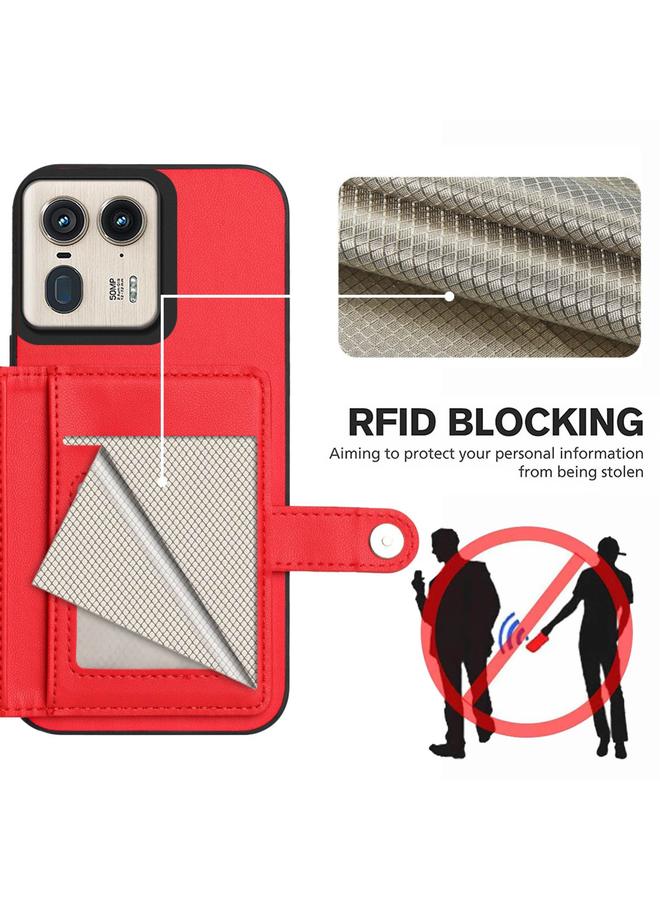 S-TOP Case For Motorola Moto X50 Ultra Button Card Bag RFID Anti-theft Phone Case - Image 3