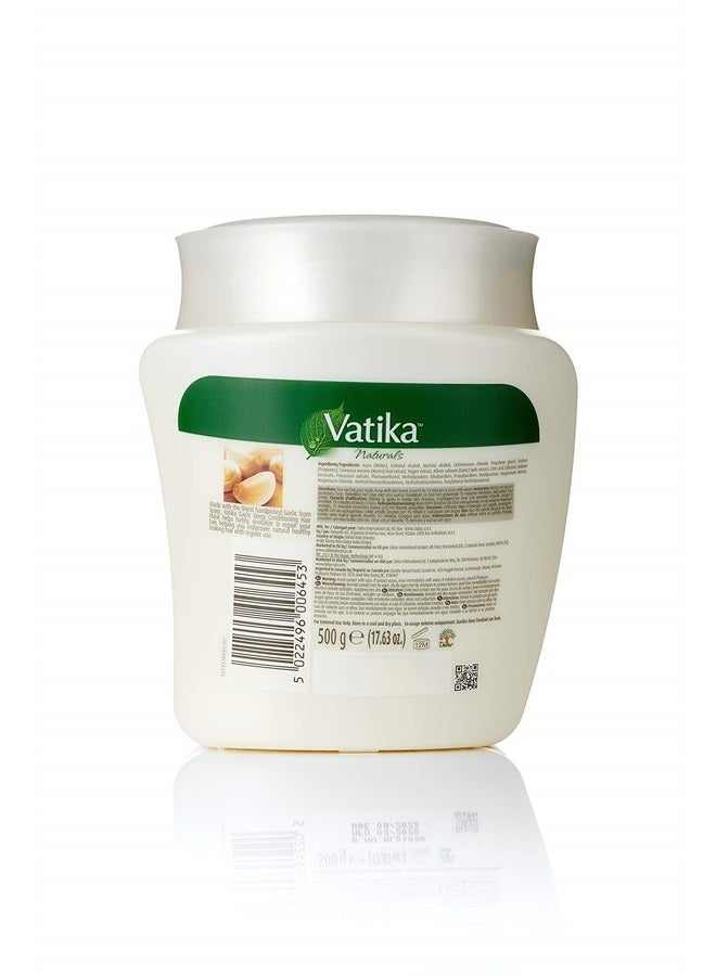 Dabur قناع شعر فاتيكا ناتشورالز - حل طبيعي للتكييف العميق - قناع مغذي للشعر الجاف والتالف - تنشيط وتجديد للشعر الضعيف والمتكسر - مع مستخلصات الثوم (500 جرام)