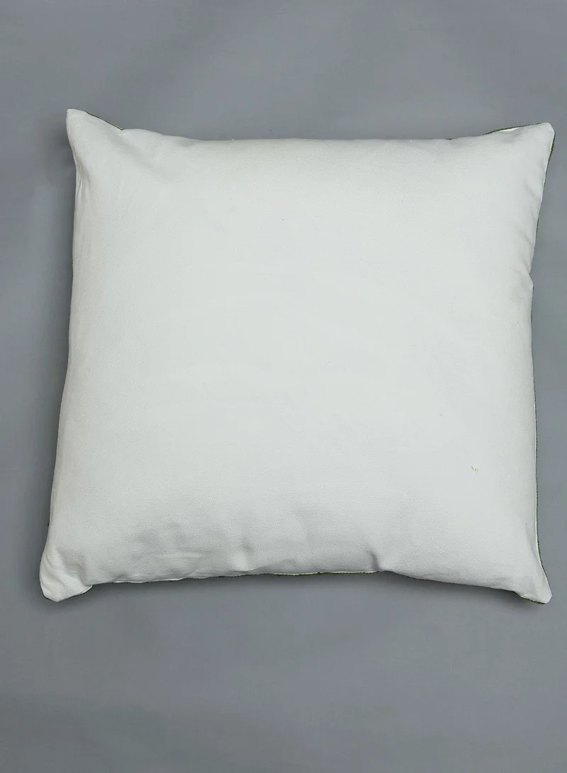 AURORA Leaf Print Cushion With Insert 45X45Cm