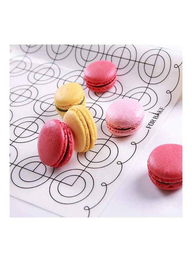 Silicone 3D Macaroon Hamburger Fondant Mold Pink 5.3x3.5x1.1inch - Image 4