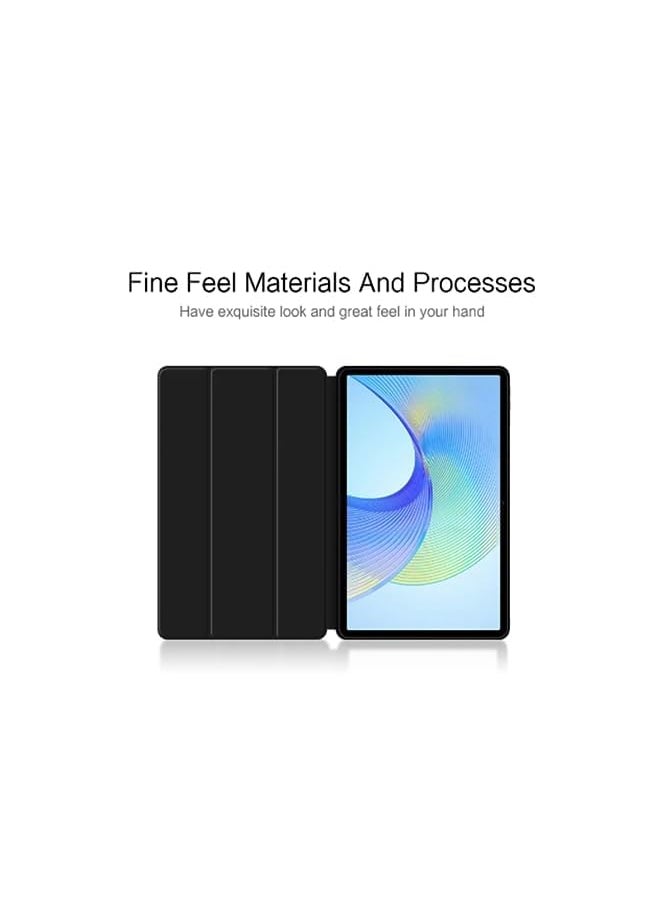 erorex - Compatible With Honor Pad X9 Case Honor Pad X8 Pro Case Anti Fall Stand Function Ultra Thin Pu Leather Auto Wake Sleep Tablet Case With Three Folding Holder Black - Image 1