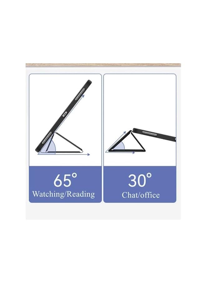 erorex - Compatible With Honor Pad X9 Case Honor Pad X8 Pro Case Anti Fall Stand Function Ultra Thin Pu Leather Auto Wake Sleep Tablet Case With Three Folding Holder Black - Image 1