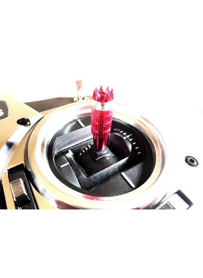 Apex RC Products Red Aluminum Futaba/Spektrum Dx6 Dx6I Dx7S Dx8 Dx9 / Taranis X9D Tx Transmitter Gimbal Rc Transmitter Stick Ends 1701 - Image 3