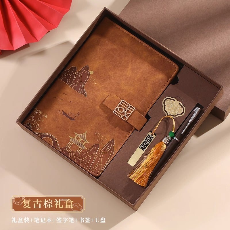 Notebook Thickened A5 Simple Ins Style College Student Notepad Business Office Work Meeting Record Notebook - Image 3
