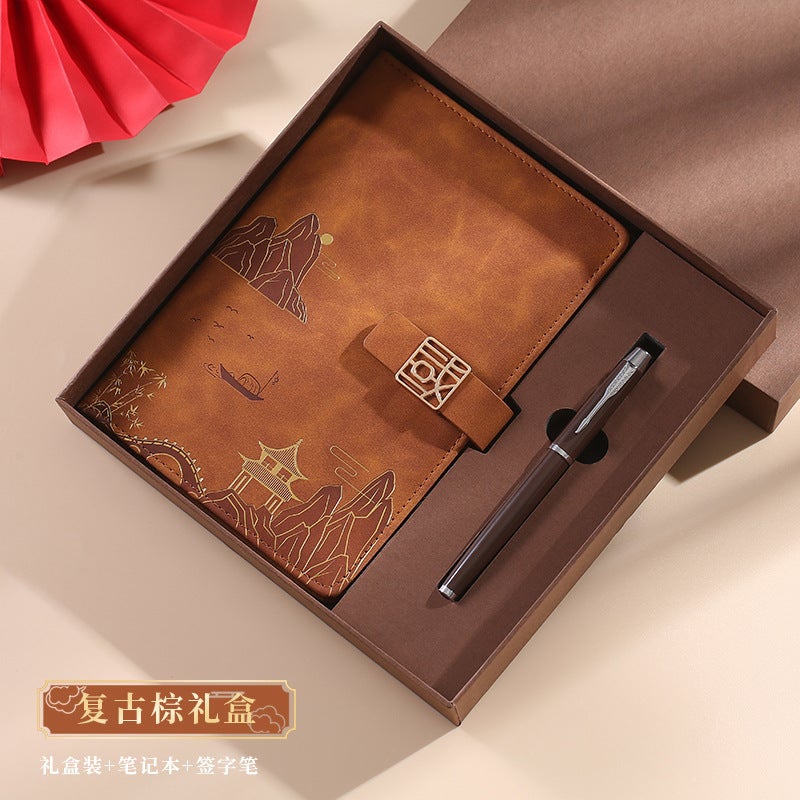 Notebook Thickened A5 Simple Ins Style College Student Notepad Business Office Work Meeting Record Notebook - Image 1