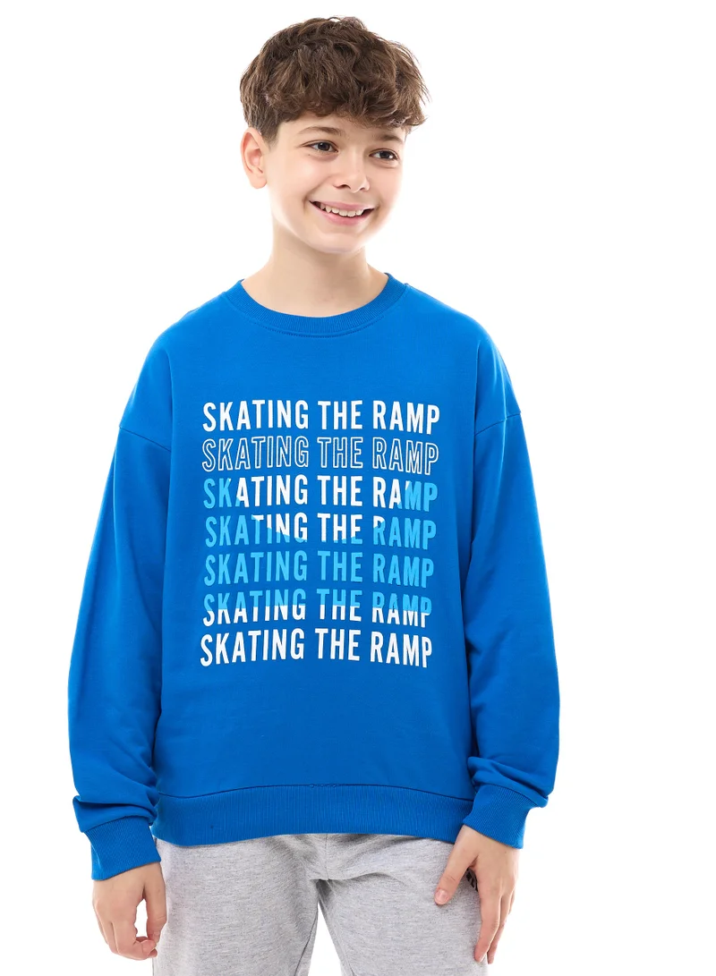 victor and jane Boys' Sweatshirt  (8-14yrs) Royal Blue