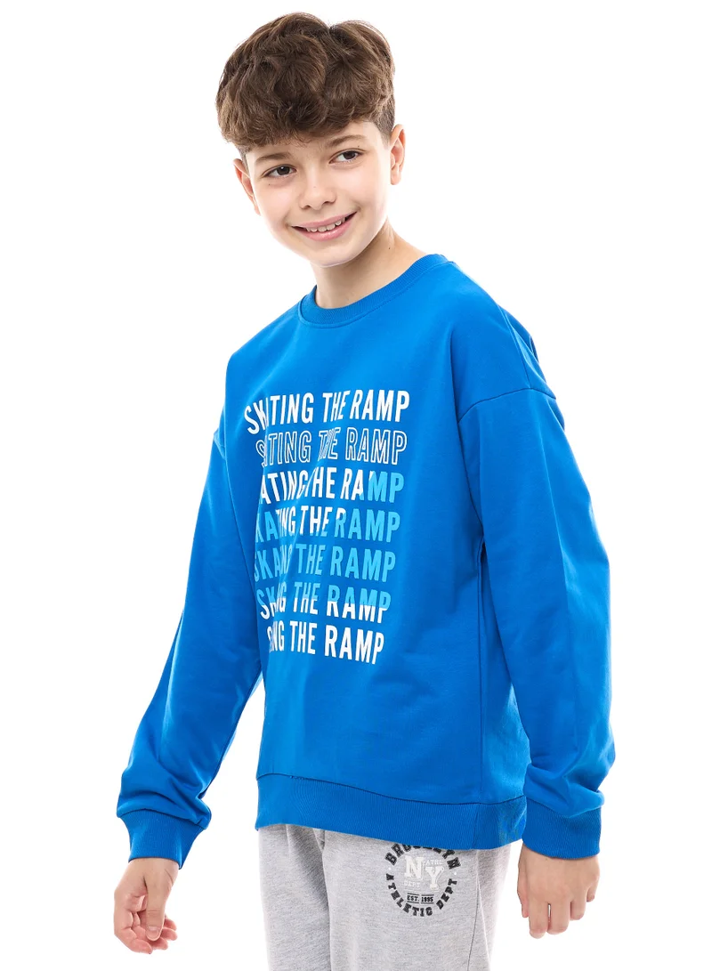 victor and jane Boys' Sweatshirt  (8-14yrs) Royal Blue