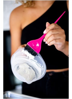 framar FRAMAR Pink Hair Color Brush - Hair Coloring Brush for Hair Dye, Hair Dye Brush to Apply Hair Color, Color Brushes for Hair Salon, Brush for Dyeing Hair, Colour Brush for Hair Coloring, Dye Tools  - Image 4
