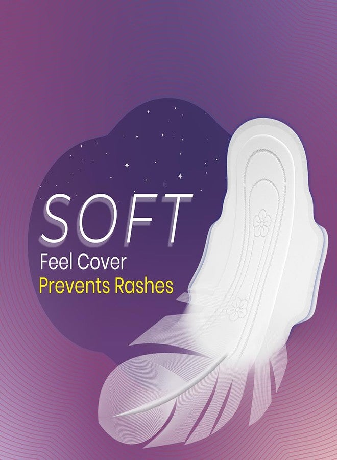 Paree Super Nights XXL 30 Soft Pads|Upto 100% All-Night Leakage Protection|Heavy Flow Champion|4 Wings Wider Back Coverage For No Stains|Sanitary Pads For Women with Disposable Wrapper - Image 2