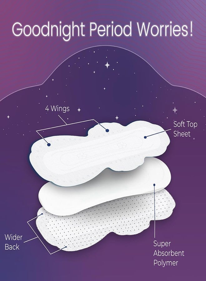 Paree Super Nights XXL 30 Soft Pads|Upto 100% All-Night Leakage Protection|Heavy Flow Champion|4 Wings Wider Back Coverage For No Stains|Sanitary Pads For Women with Disposable Wrapper - Image 5