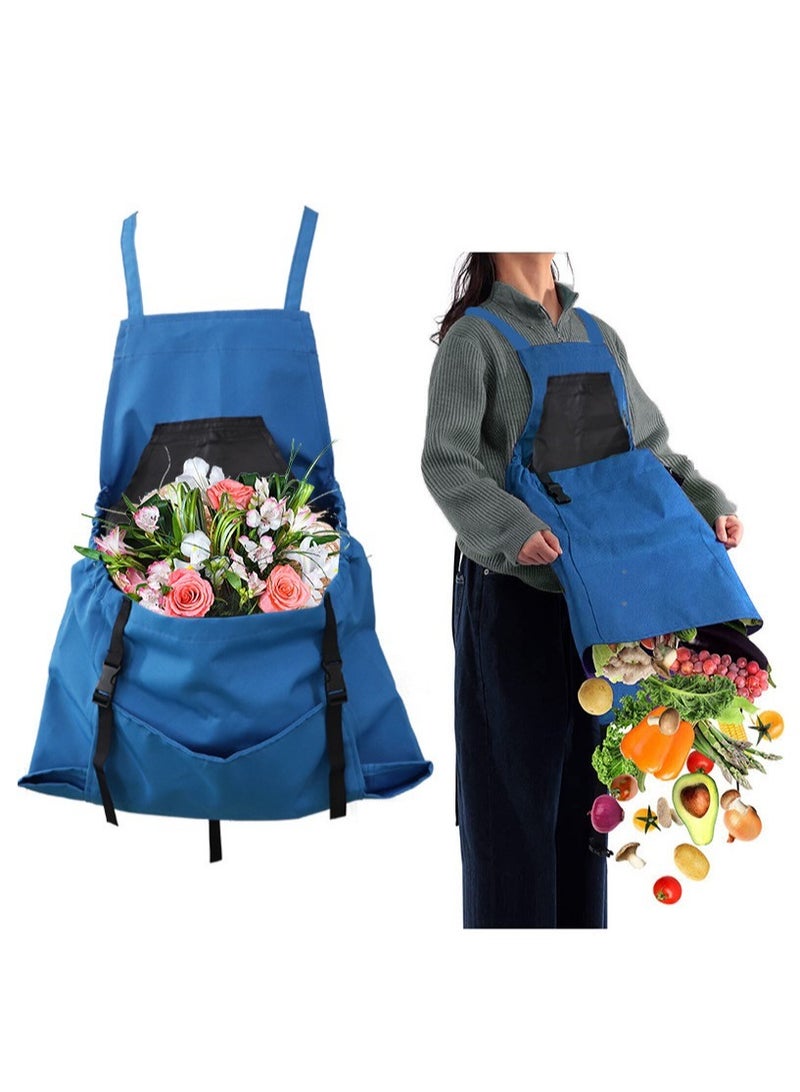 general Outdoor Picking Big Pocket Apron Gardening Quick Release Harvesting Apron Backpack Tool Apron Hose Picking Bag - Image 2