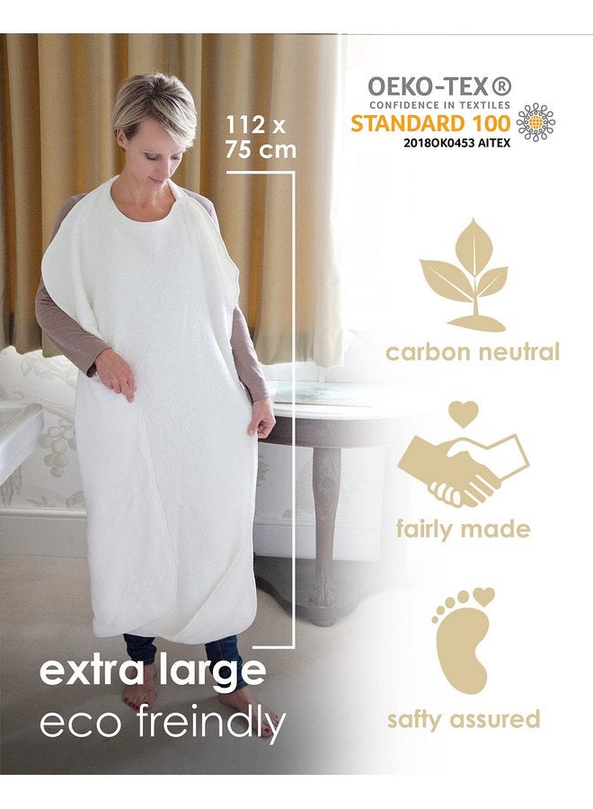 Cuddledry Hands Free Baby Bath Towel | Luxuriously Soft Bamboo Viscose & Cotton Hooded Baby Towel | Apron Towel for Safe Babies Bathtime | Perfect Newborn Gift | Gray - Image 5
