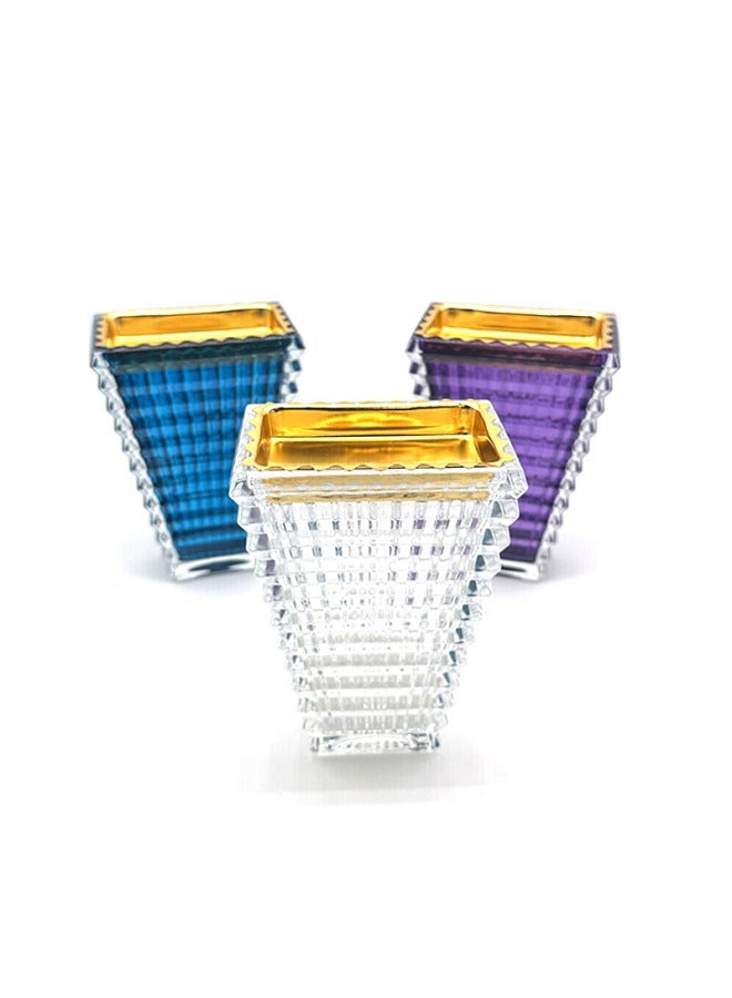 Colorful Crystal Glass Incense Burner, Elegant Tower & Sandalwood Bakhoor Holder for Home Decor - Image 2