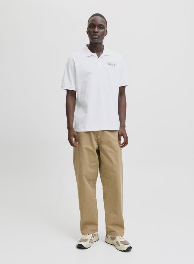 جاك اند جونز جاك آند جونز بولو بأكمام قصيرة وطبعة شعار - Image 2