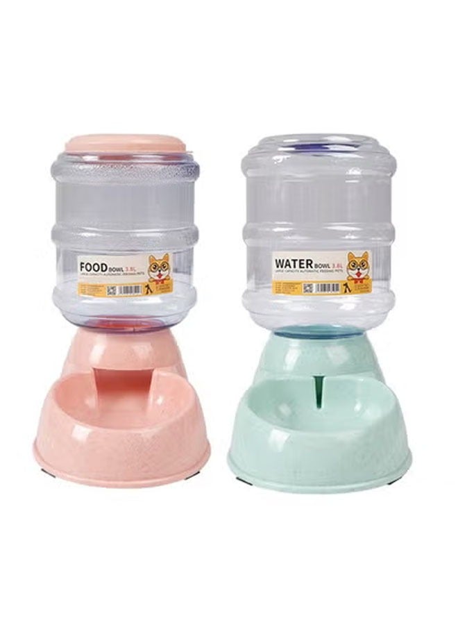 Bukela Automatic Cat Feeder Automatic Dog Feeder Pet Food Container Pet Dry Food Dispenser Dog Food Bowl Cat Drinking Water Fountains Kitten Food Feeder, Feeder and Water Feeder - Image 2