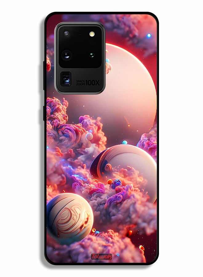 Tolwak Samsung Galaxy S20 Ultra Protective Case Cover Clouds Abstract Art - Image 2