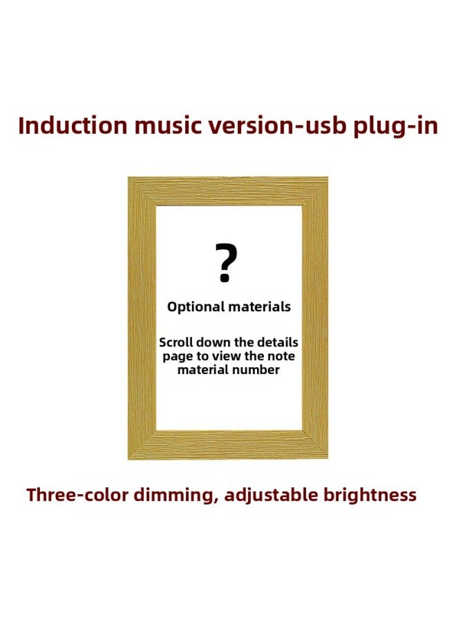 Light Painting Night Light Handmade Diy Material Bag Technology Small Production Small Invention Works First Prize-Specifications:Optional Materials - Induction Music Version - Usb Plug-in [please Note The Material Number] Three Colors