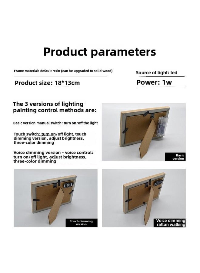 Light Painting Night Light Handmade Diy Material Bag Technology Small Production Small Invention Works First Prize-Specifications:Optional Materials - Induction Music Version - Usb Plug-in [please Note The Material Number] Three Colors