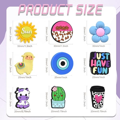 Ibuclein 20Pcs Silicone Focal Beads Bulk, Different Random Mix Collections Focal Beads for Pens Keychains DIY Jewelry Making - Image 4