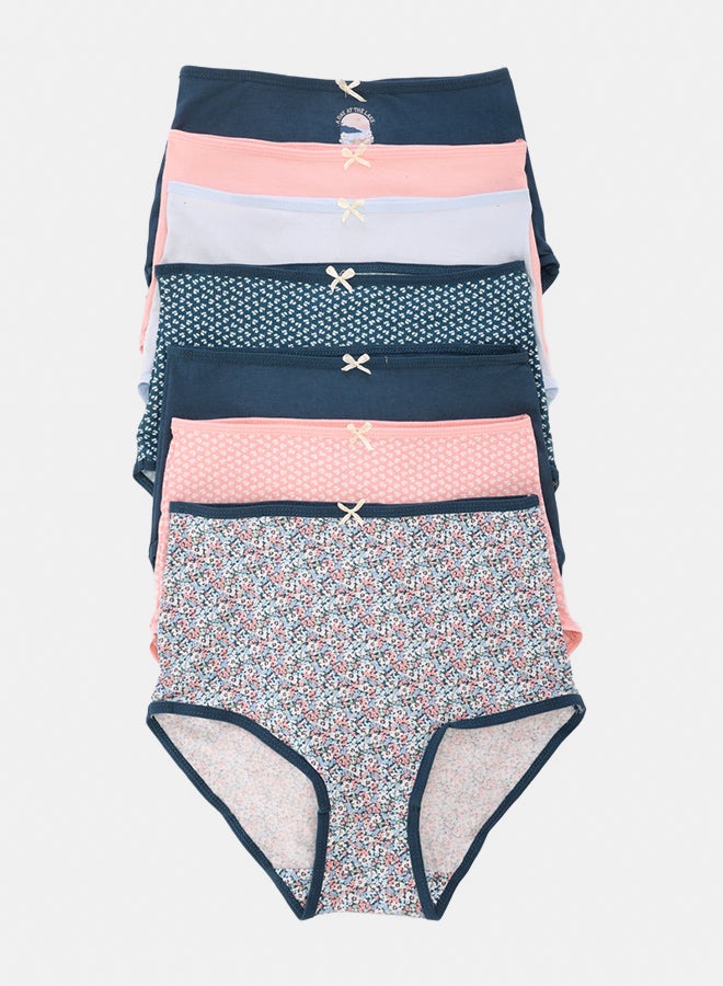 Carina Pack of 7 Colored Full Brief Panties - Image 1